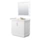 Option White, Bronze Trim, White Quartz Top