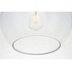 preview thumbnail 4 of 35, 1-light Flush-mount Ceiling Fixture w/ 10-in. Spherical Clear Glass Shade