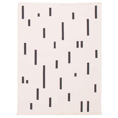 ECARPETGALLERY Flat-Weave Ankara III White Kilim