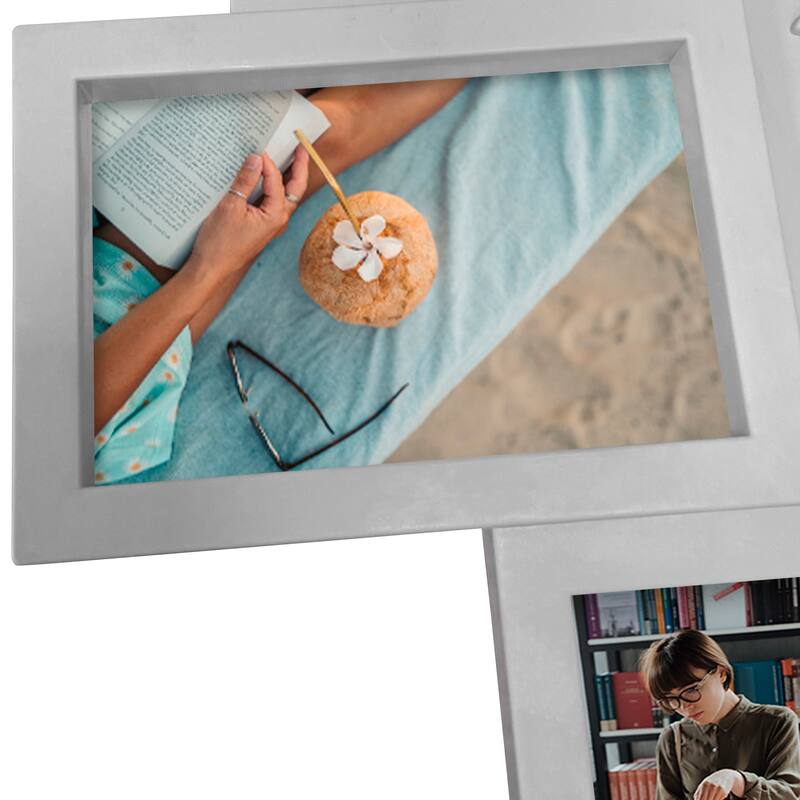 HELLO LAURA 8 Opening 4x6 Picture Frame Collage Family Tree Wall Hanging