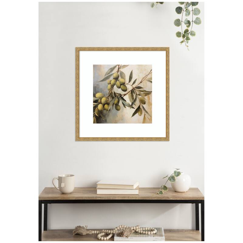 Kate and Laurel Olive Tree by The Creative Bunch Studio Framed Wall Art Print