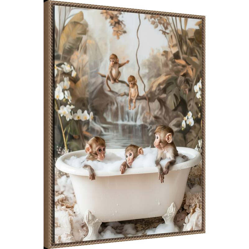 Jungle Spa by Niky Rahner Framed Canvas Wall Art