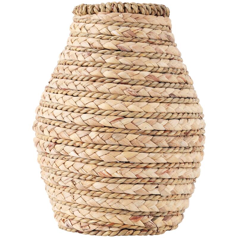 Brown Seagrass Handmade Braided Vase