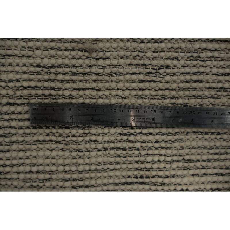 Hand Knotted Oriental 100% Wool Carpet Modern Geometric Beige & Ivories Modern Gotti Design Area Rug - 7' 6'' X 4' 11''