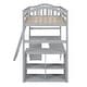 preview thumbnail 8 of 8, Artsy Twin Loft Bed with Drawers, Cabinet, Shelves and Desk, Solid Construction & Versatility galore, Health and Comfort, Grey