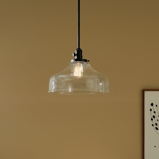 Kichler Lighting Avery 1-Light Pendant Light with Seeded Glass
