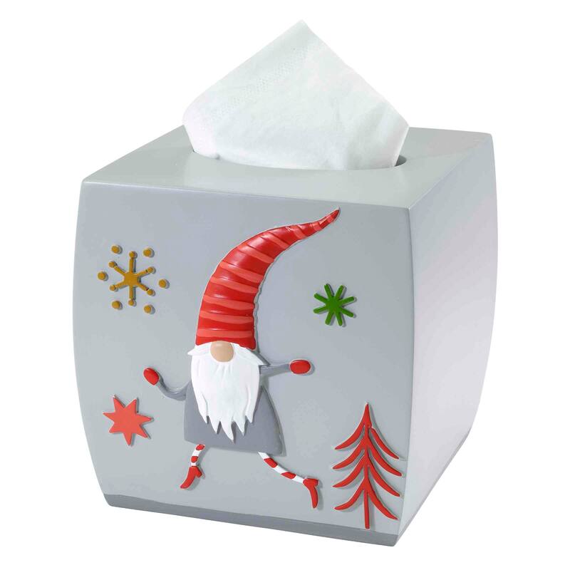 Avanti Linens Gnome Walk Tissue Cover - Gray - Tissue Cover