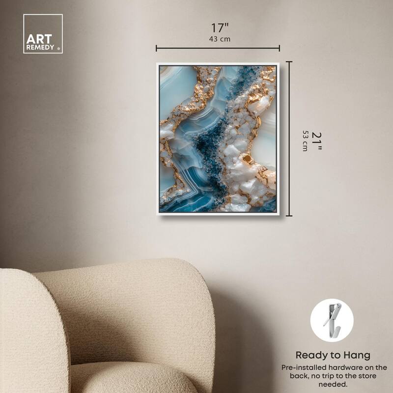 Lapis River Canvas by Art Remedy
