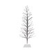 preview thumbnail 1 of 26, Alpine Corporation 60"H Indoor/Outdoor Artificial Christmas Tree with Green LED Lights, Silver