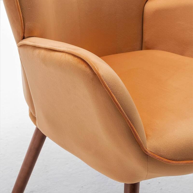 Kreedence 26.38" W Microfiber Accent Chair with Wing Back Design