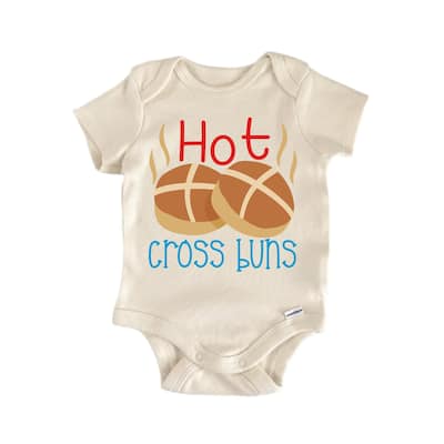 Hot Cross Buns Nursery Rhyme - Baby Boy Girl Clothes Infant Bodysuit Funny Cute