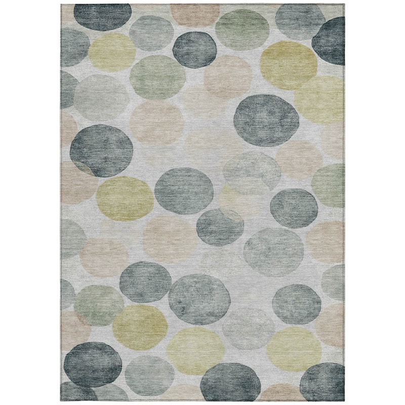 HomeRoots Geometric Transitional Rectangle Outdoor Rug