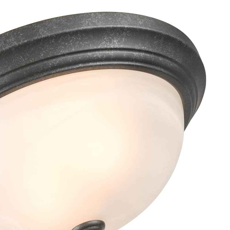 Millennium Lighting Metal 3 Light Flush Mount Ceiling Fixture in Multiple Finishes