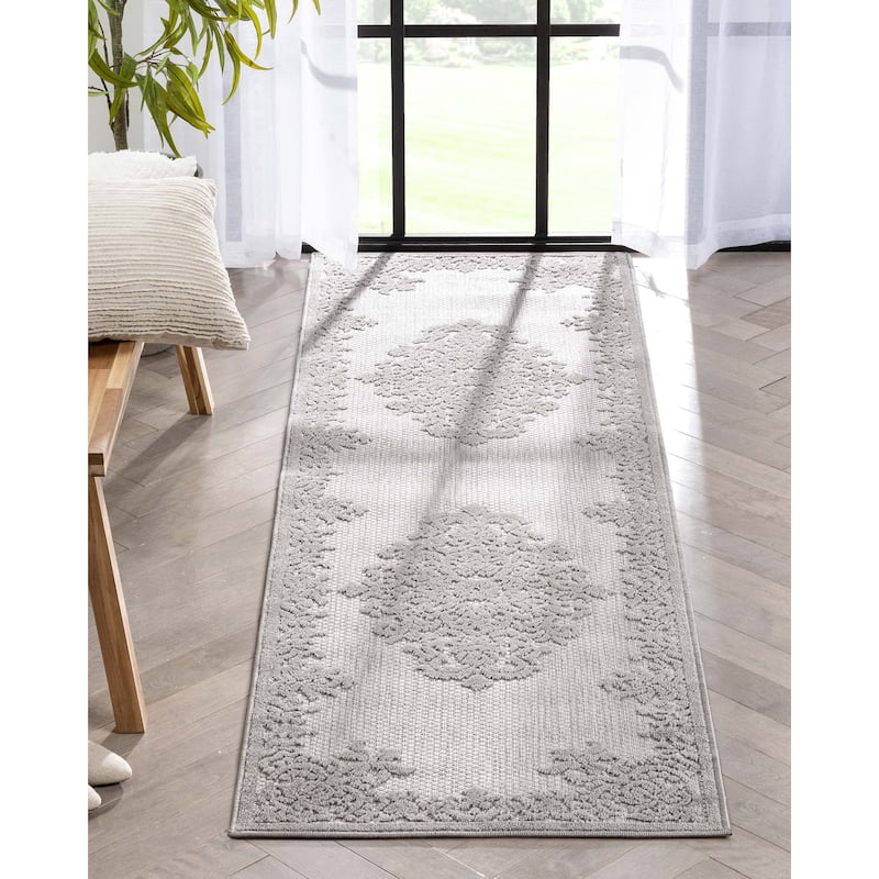 Well Woven Dorado Arid Modern Indoor Outdoor Medallion Area Rug