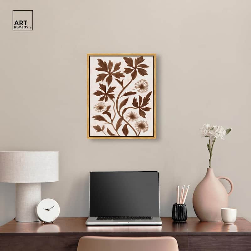 Sepia Sepal I Canvas by Art Remedy