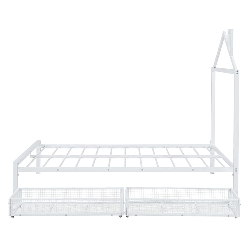 Metal Platform Bed with two drawers