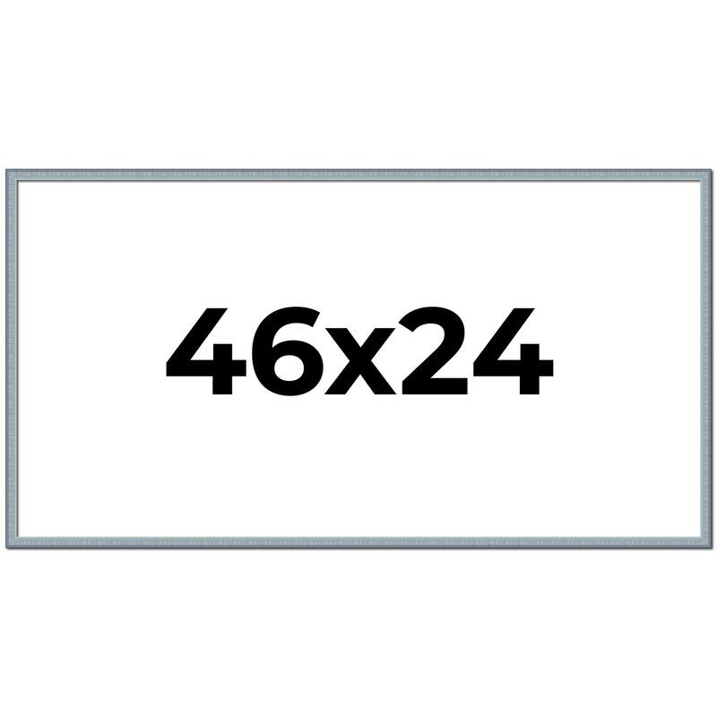 46x24 Frame Rustic Sky Blue Solid Wood Picture Frame | 0.75 Inch