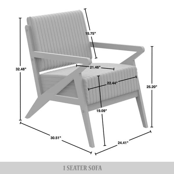 CraftPorch Chic Modern Velvet Upholstered Chair