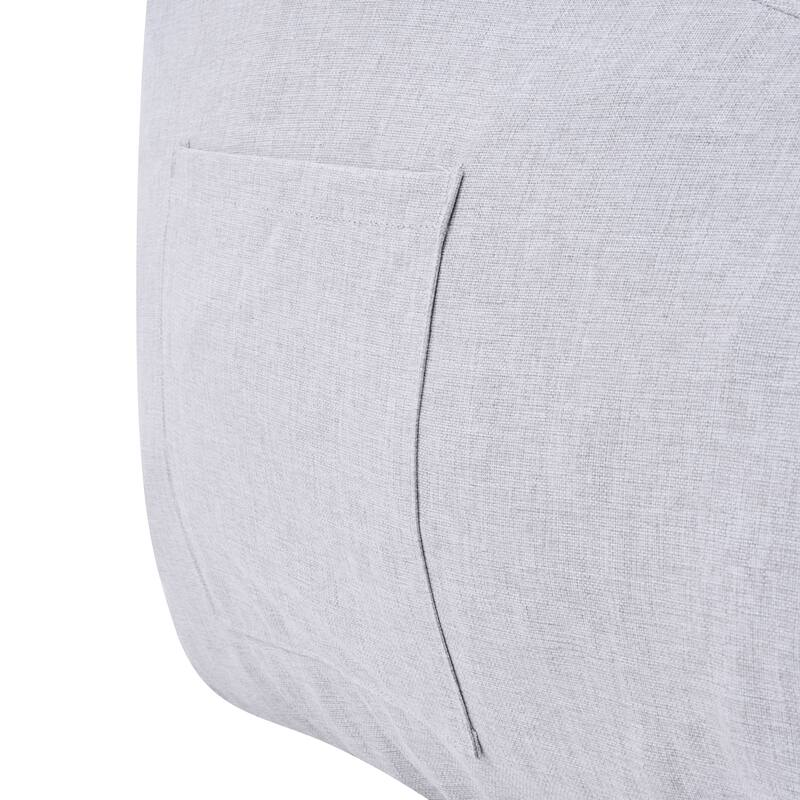 Christopher Knight Home - Lila Outdoor Patio Ergonomic Upholstered Bean Bag Chair with Shredded Foam Filled & Removable Cover