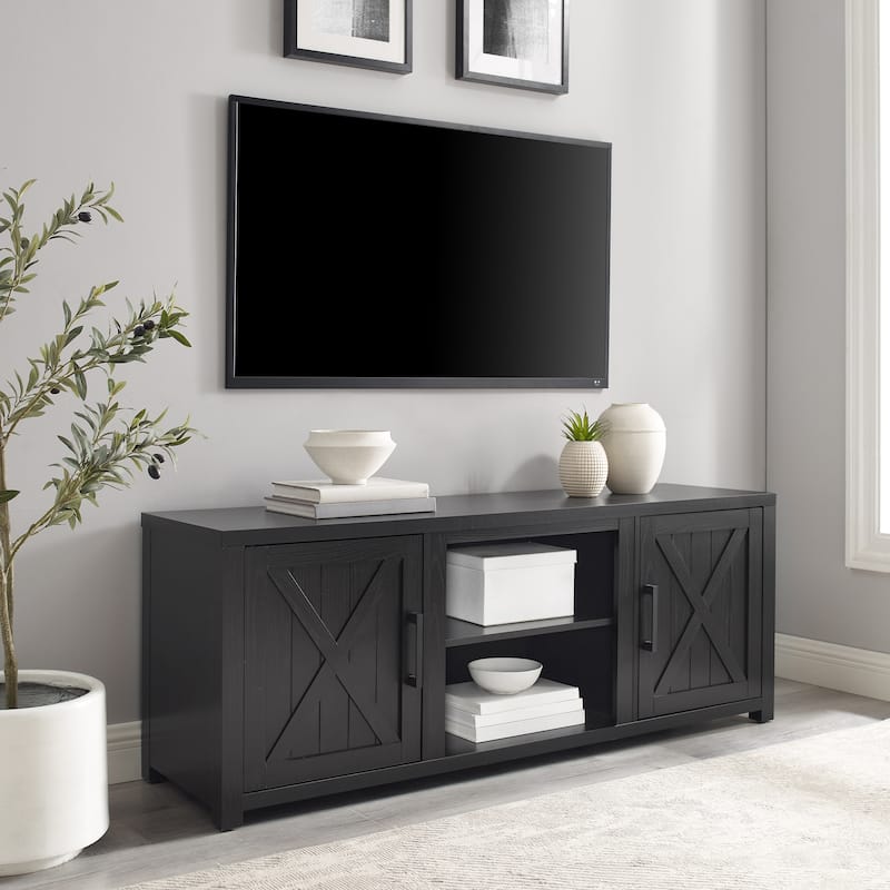 Crosley Gordon 58" Low Profile Tv Stand - 15.75"x58"x22" - Black