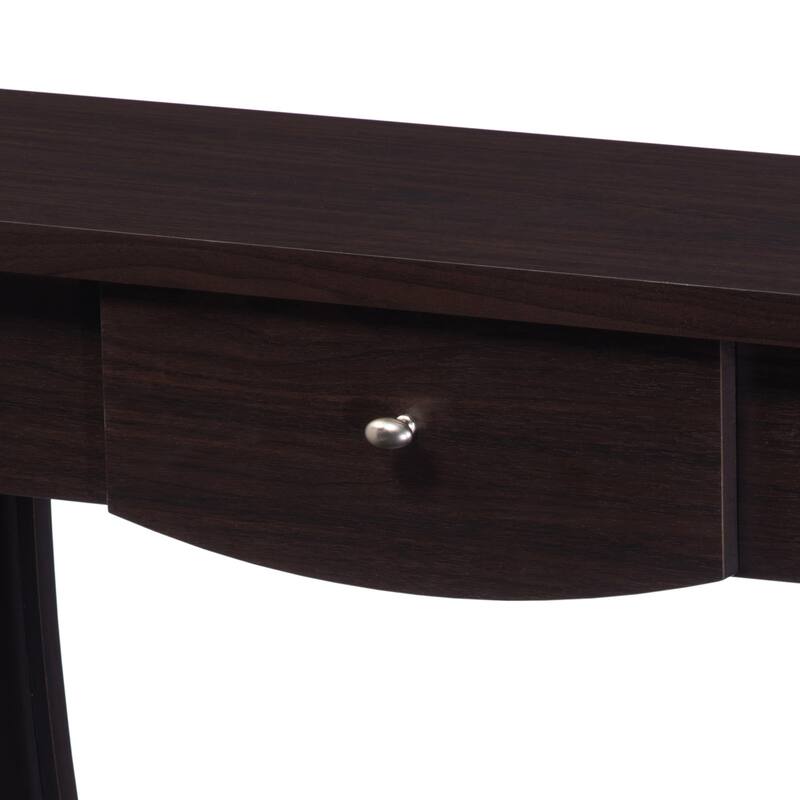 DH BASIC Walnut 40" Storage Console Table by Denhour