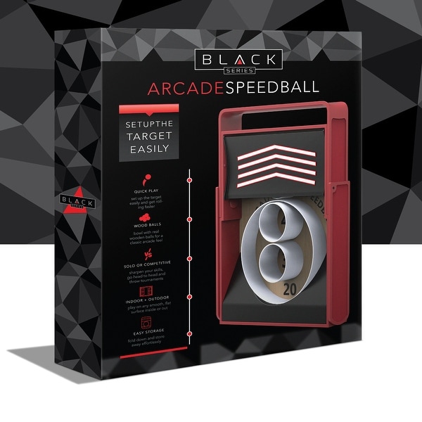BLACK SERIES Collapsible Retro-Style Speedball Game - 14.75 x 2.75