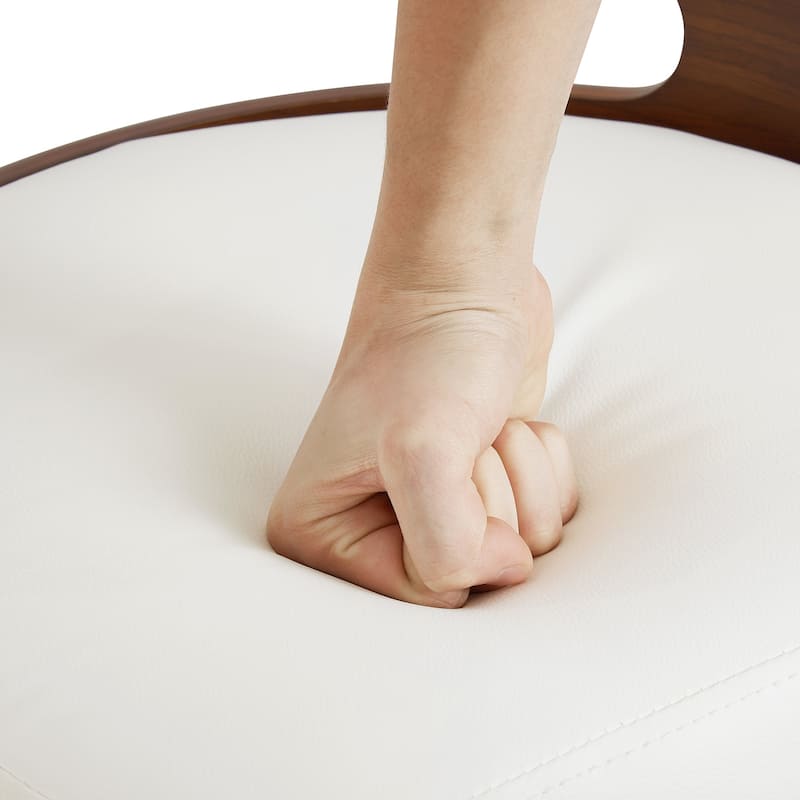 Javlergo Bar Stools Set of 2 Swivel Adjustable Bar Stools PU Leather/Velvet with MDF Back 330lbs Capacity for Kitchen Island