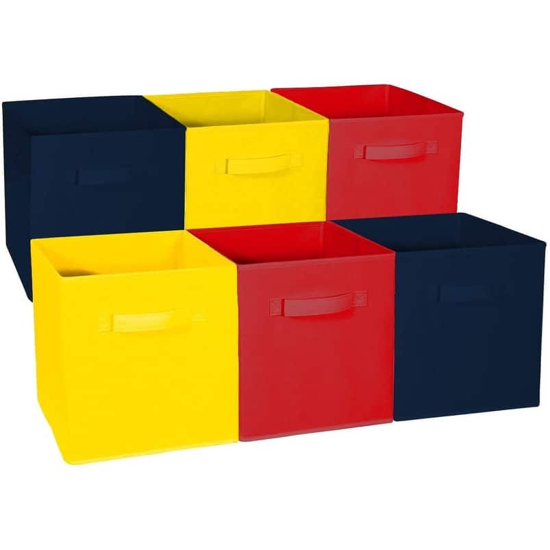 Sorbus Foldable Storage Cube Basket Bin (6-Pack)
