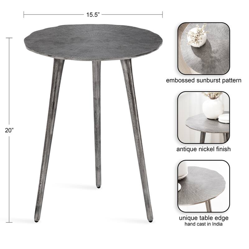Kate and Laurel Sancia Round Side Table