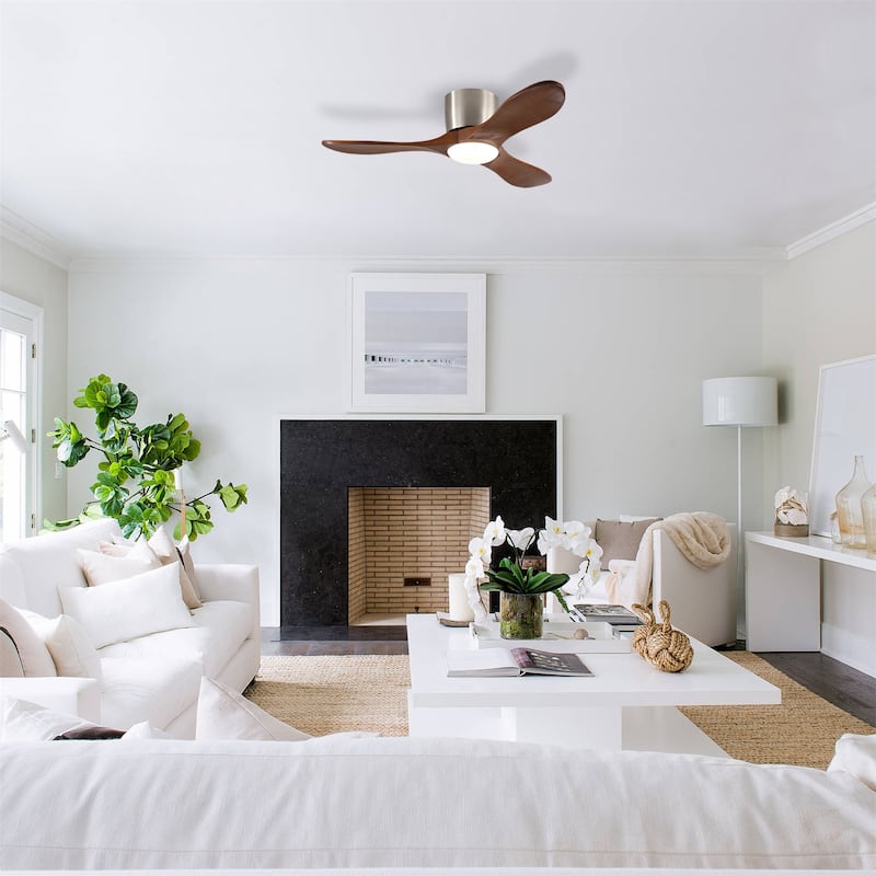 42-inch Ceiling Fan with Light and Remote Control, Reversible DC Motor