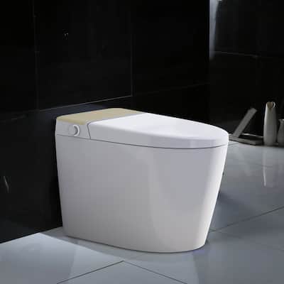 Luxury One Piece Smart Toilet with Bidet Built in, Bidet Toilet with Heated Seat, Automatic Flush, Warm Water Sprayer and Dryer