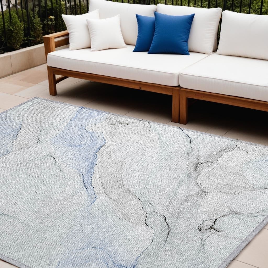 Bax Artistic Abstract Weather Resistant Classic Meets Modern Outdoor Rug