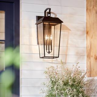 Kichler Lighting Mathus 30.25 in. 3-Light Outdoor Wall Sconce