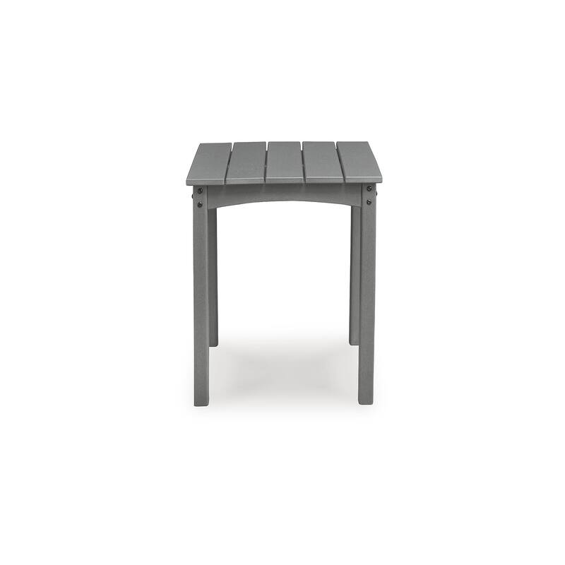 Signature Design by Ashley Lone View Bay Gray Outdoor End Table - 21.38" W x 21.5" D x 23.13" H