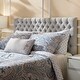 preview thumbnail 41 of 50, Jezebel Adjustable Full/Queen Tufted Headboard by Christopher Knight Home