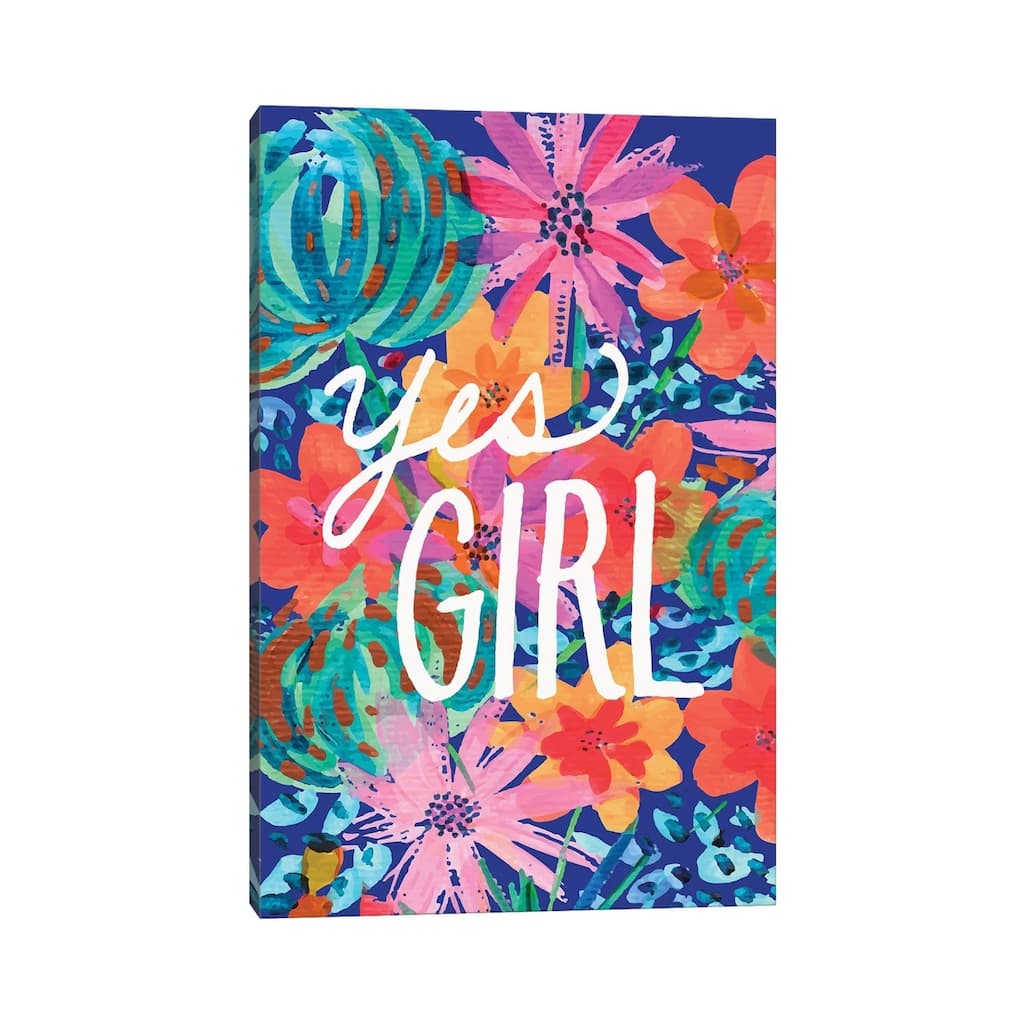 iCanvas "Yes Girl" by ETTAVEE Canvas Print