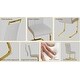preview thumbnail 20 of 18, 2 Piece Dining Chairs Set,Modern Fashion Kitchen Vanity Patio Club Guest Office Chair,Plating Golden Metal Legs