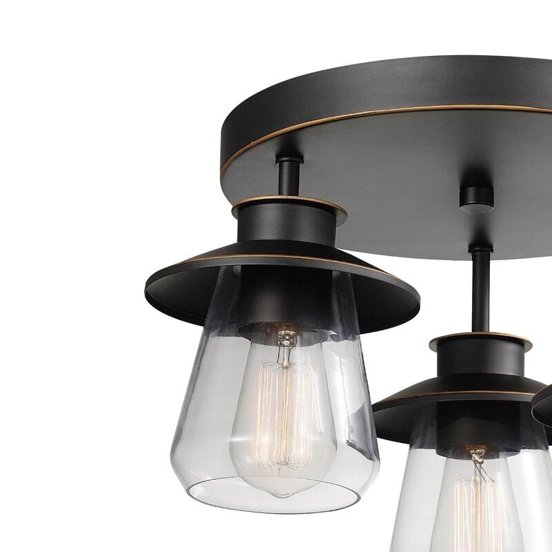 Copper Grove Fotua 3-light Oil-rubbed Bronze Semi-flush Mount Ceiling Light - 15.44 inches in diameter x 11 inches tall