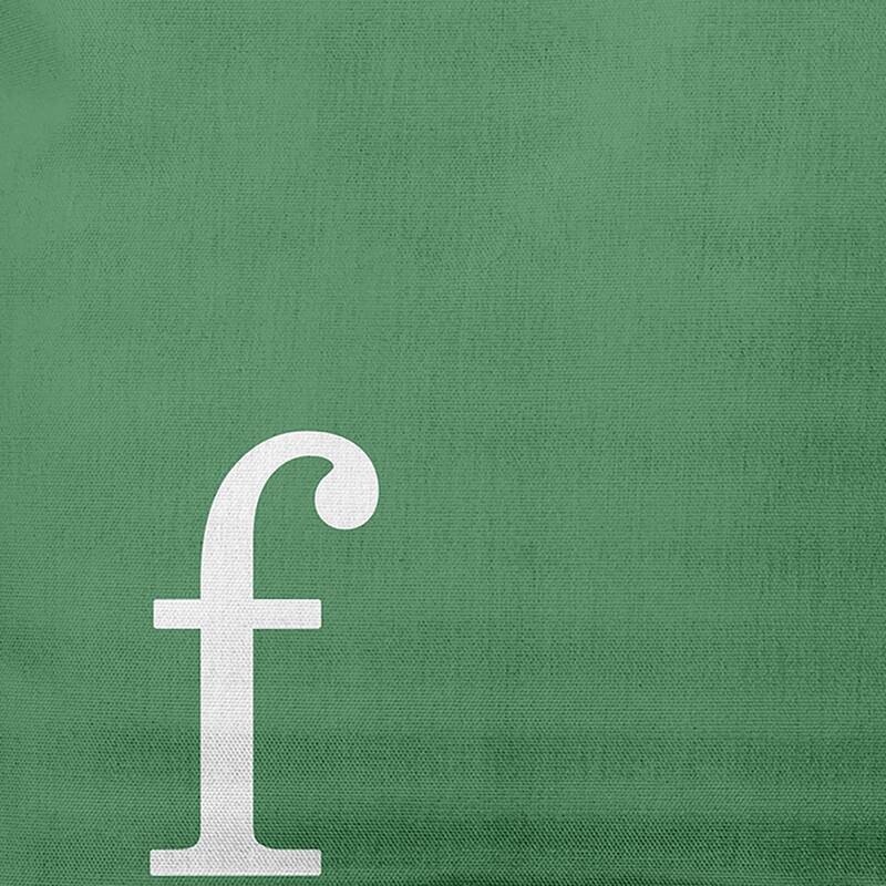 Modern Monogram Indoor/Outdoor Throw Pillow-F