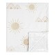 preview thumbnail 1 of 3, Boho Desert Sun Taupe Baby Receiving Security Swaddle Blanket Neutral Tan Beige Ivory Gold Bohemian Mountain Geometric Sunshine