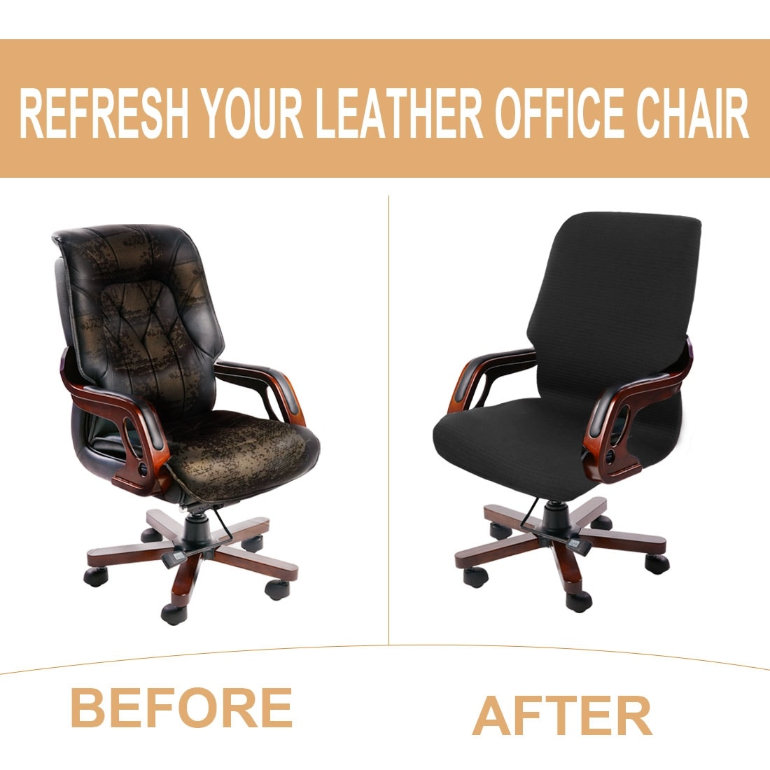 Details about   Armchair Cover Office Chair Computer Chair Covers Universal Split Seat YD 