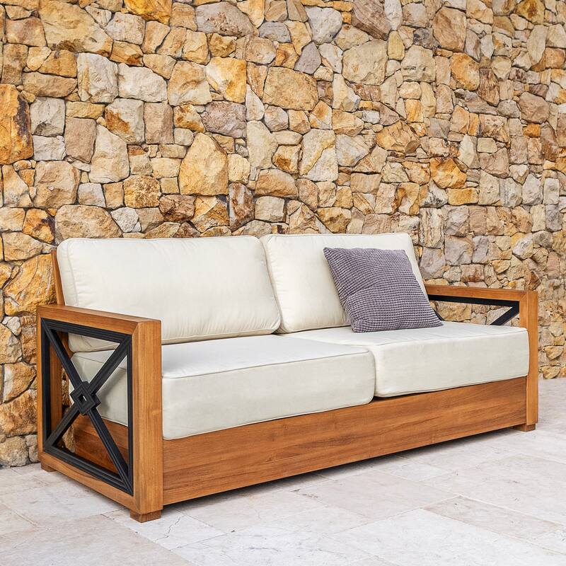 Cambridge Casual Provence Indonesian Teak 4-Piece Outdoor Conversation Set