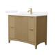 Option Natural Oak / White Quartz Top / Brushed Gold