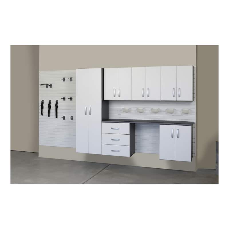 Flow Wall 24 Piece PVC Indoor Deluxe Cabinet Storage Set
