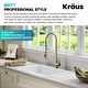 preview thumbnail 60 of 153, Kraus Britt Commercial 3-Function 1-Handle Pulldown Kitchen Faucet