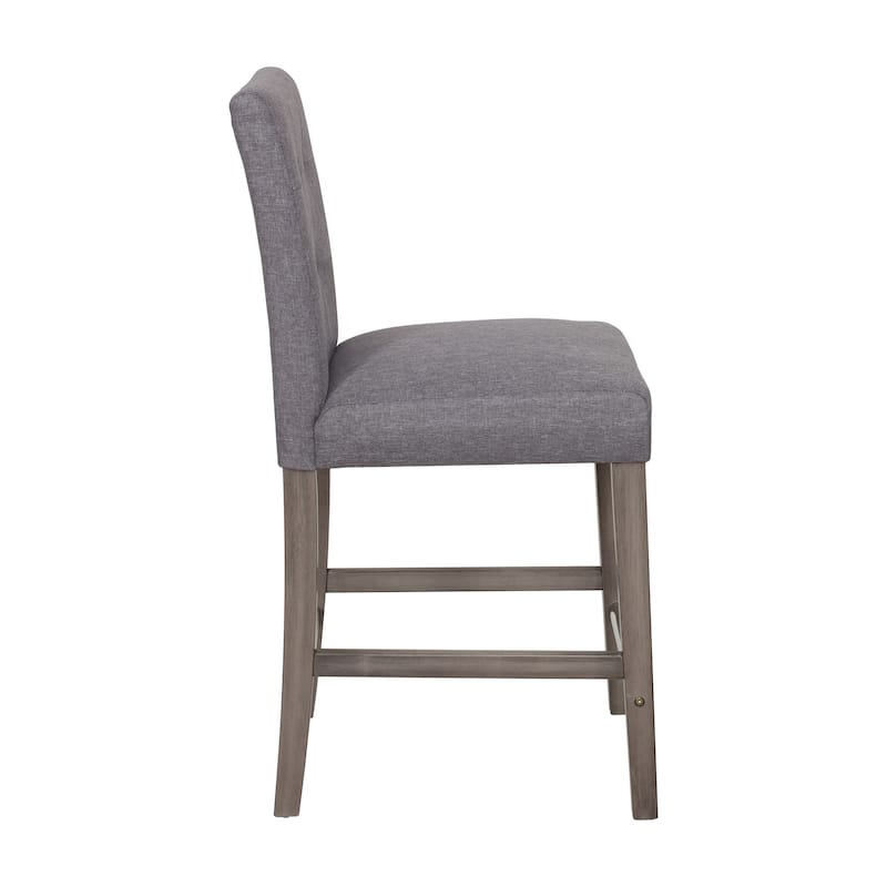 Leila Upholstered 25" Counter Height Bar Stool