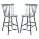 preview thumbnail 3 of 10, SAFAVIEH Galena 24-inch Spindle Farmhouse Counter Stool (Set of 2) - 19.9" x 20.1" x 43.1"