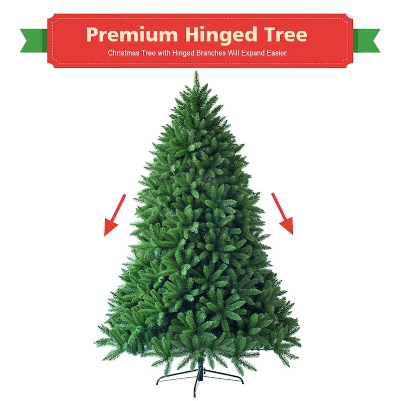Costway 7.5ft Artificial Christmas Fir Tree 1968 Branch Tips - 7.5 FT