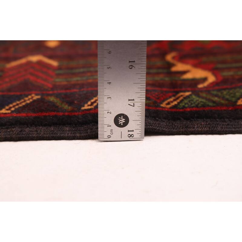 ECARPETGALLERY Hand-knotted Teimani Black, Brown Wool Rug - 3'7 x 6'6