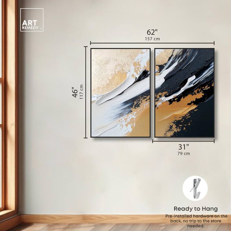 Forces III Canvas Set of 2 by Art Remedy